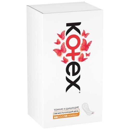 Kotex нормал ежедневные прокладки 56 шт.