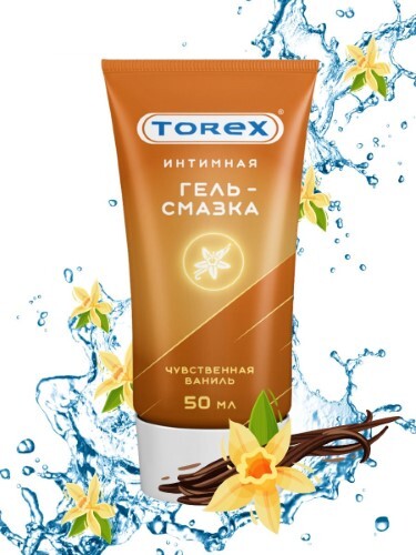 Torex гель-смазка интимная чувственная ваниль 50 мл/туба