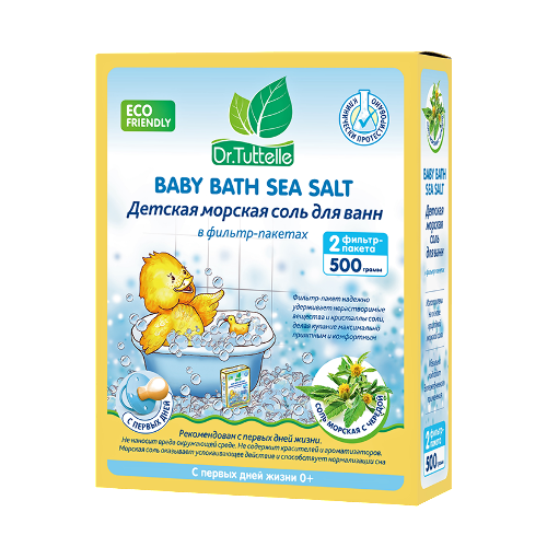 Dr tuttelle соль для ванн морская детская с чередой 500 гр