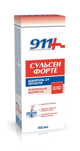 911 Сульсен форте шампунь для всех типов волос 150 мл