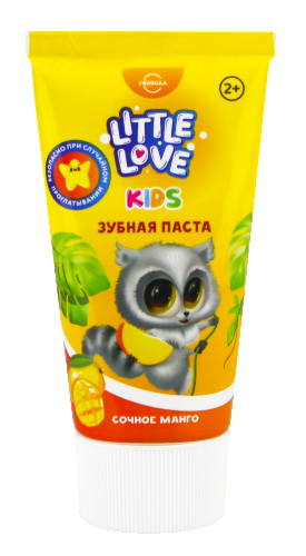 Little love зубная паста детская сочное манго 2+ 62 гр