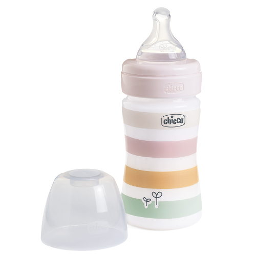 Chicco well-being бутылочка для кормления соска силиконовая 0+ 150 мл/girl