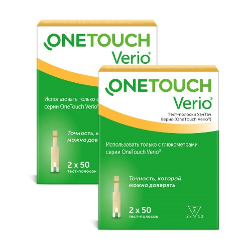 Набор тест-полоски One touch verio №100 из 2 уп