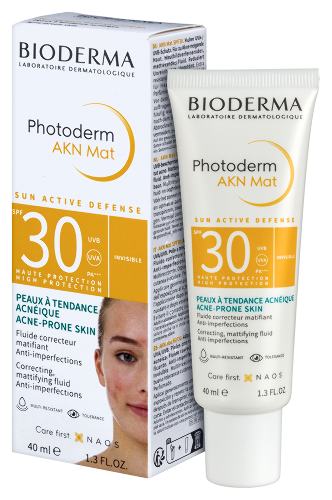 Bioderma Photoderm AKN MAT солнцезащитная матирующая эмульсия для кожи с несовершенствами SPF 30 40 мл