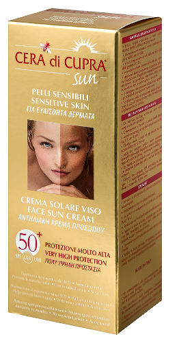Cera di cupra крем солнцезащитный для лица spf50+ 75 мл