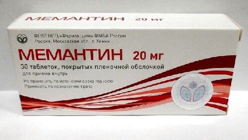 Купить Мемантин 20 мг 30 шт. таблетки, покрытые пленочной оболочкой цена