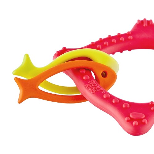 Roxy-kids массажер для десен meow teether 3+/коралловый