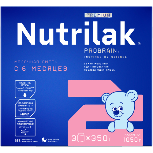 Купить Nutrilak premium 2 смесь сухая молочная адаптированная 1050 гр цена