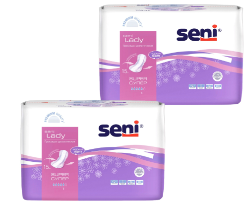 Набор Seni lady прокладки уролог super №15  из 2 уп со скидкой