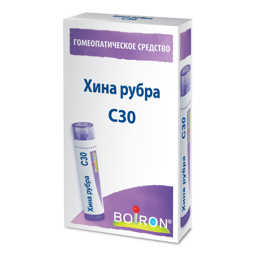 Купить Хина рубра с30 гомеопатический монокомпонентный препарат растительного происхождения 4 гр гранулы гомеопатические цена