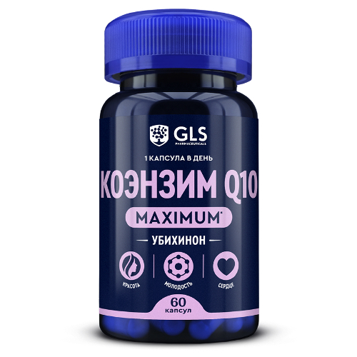 Купить Gls коэнзим q10 maximum 60 шт. капсулы массой 400 мг цена