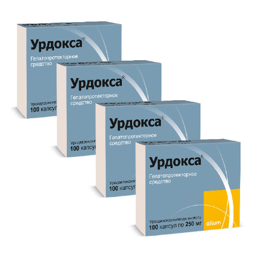 Набор Урдокса 0,25 N100 капс - 4 упаковки по цене 3