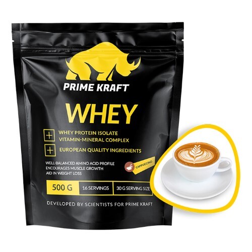 Prime kraft whey протеин со вкусом капучино 500 гр