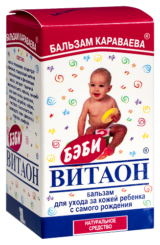 Витаон-бэби бальзам караваева для ухода за кожей ребенка с самого рождения 30 мл