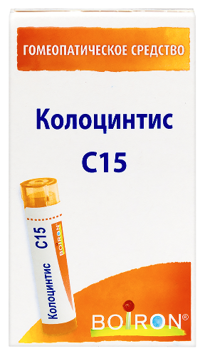 Купить Колоцинтис с15 гомеопатический монокомпонентный препарат растительного происхождения 4 гр гранулы гомеопатические цена