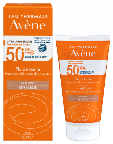 Avene флюид солнцезащитный тонирующий spf50+ 50 мл
