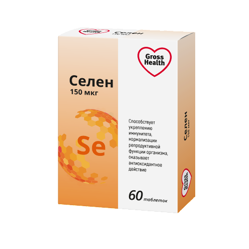 Gross health селен (se) 150 мкг 60 шт. таблетки