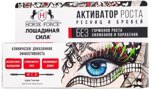 Купить ЛОШАДИНАЯ СИЛА/HORSE FORCE АКТИВАТОР РОСТА РЕСНИЦ И БРОВЕЙ ГЕЛЬ-УТРО МАСЛО-ВЕЧЕР 2Х6МЛ цена