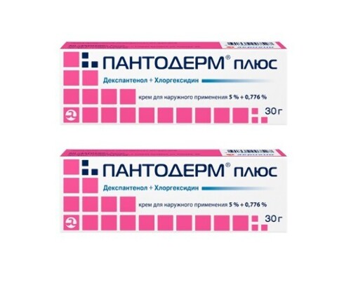 НАБОР ПАНТОДЕРМ ПЛЮС 5%+0,776% 30,0 КРЕМ Д/НАРУЖ ПРИМ закажи 2 упаковки со скидкой 20%