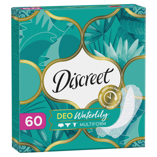 DISCREET DEO MULTIFORM ВОДЯНАЯ ЛИЛИЯ ЕЖЕДНЕВНЫЕ ГИГИЕНИЧЕСКИЕ ПРОКЛАДКИ
