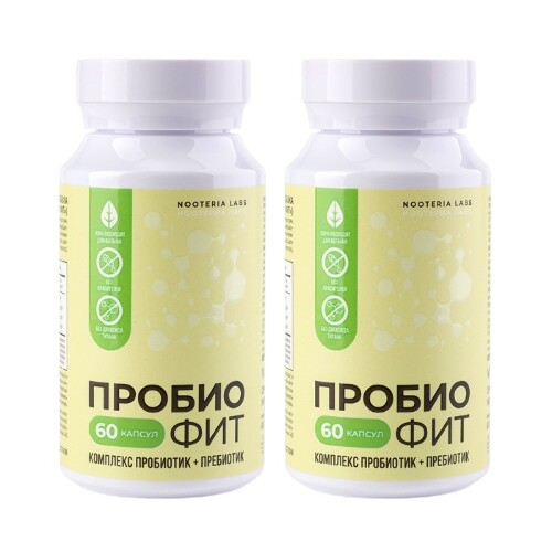 Набор из 2х. NOOTERIA LABS ПРОБИО ФИТ N60, со скидкой