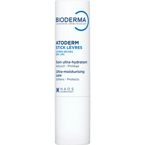 Bioderma Atoderm стик увлажняющий и восстанавливающий для сухих и поврежденных губ 4 гр