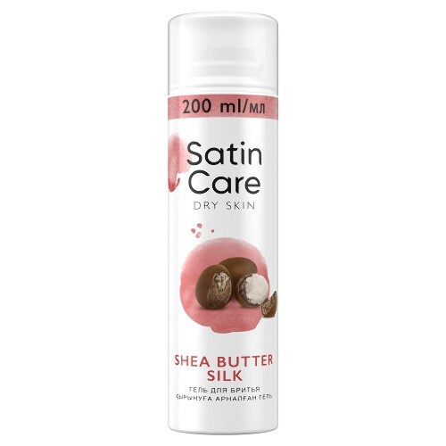 Купить Гель для бритья satin care dry skin shea butter silk 200 мл цена