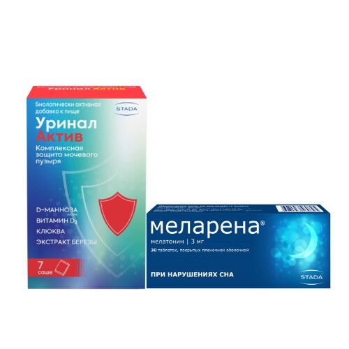 Набор Уринал Актив + Меларена 3 мг №30 по специальной цене