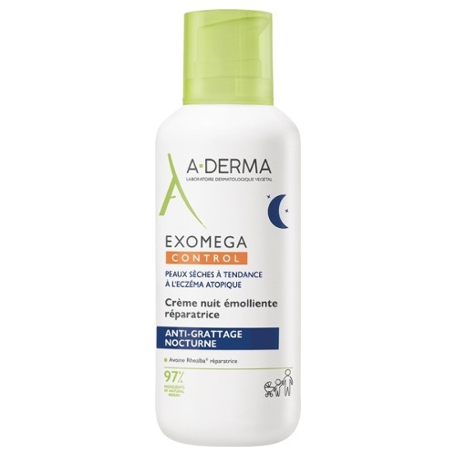 A-derma exomega control крем-эмолент смягчающий восстанавливающий ночной 400 мл