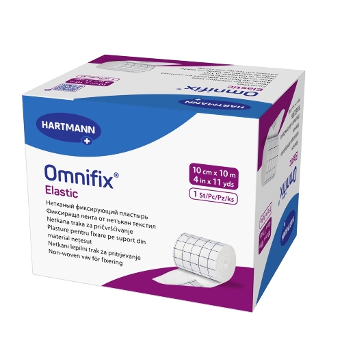 Пластырь omnifix elastic фиксирующий на основе из нетканого-материала (в рулоне) н/стер 10 смx10 м