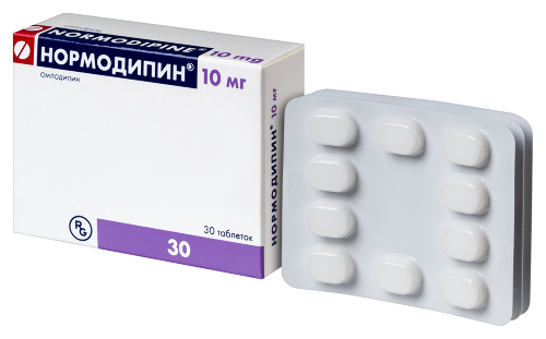 Нормодипин 10 мг 30 шт. таблетки