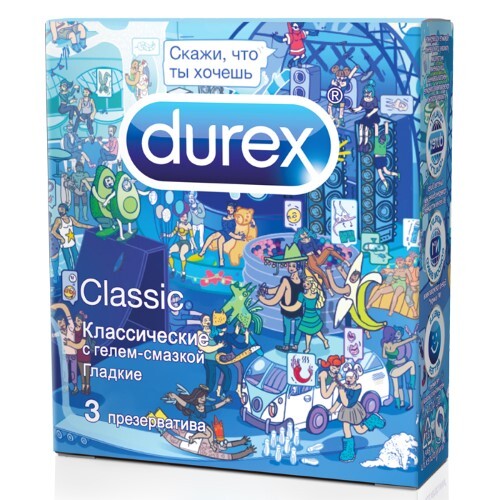 Купить DUREX ПРЕЗЕРВАТИВЫ CLASSIC N3 DOODLE цена