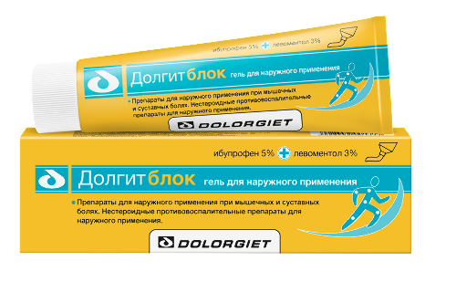 Долгитблок 5%+3% гель для наружного применения 100 гр