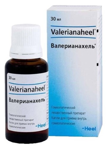 Валерианахель капли для приема внутрь гомеопатического применения 30 мл