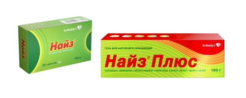 Набор Найз 0,1 №30 табл + Найз плюс гель д/наруж прим 100 гр со скидкой