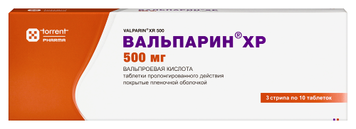 Вальпарин хр 500 мг 30 шт. таблетки пролонгированные покрытые пленочной оболочкой