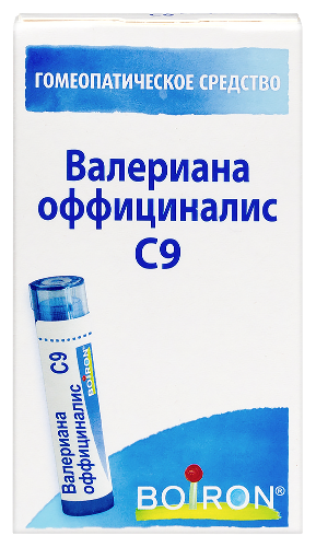 Валериана оффициналис с9 гомеопатический монокомпонентный препарат растительного происхождения 4 гр гранулы гомеопатические