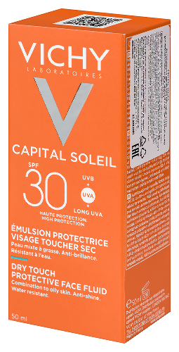 Vichy capital ideal soleil эмульсия матирующая для лица spf30 50 мл