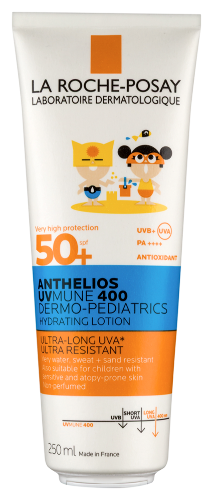 Купить La roche-posay anthelios uvmune 400 dermo-pediatrics молочко для лица и тела увлажняющее детское солнцезащитное spf 50+ 250 мл/ppd26 цена