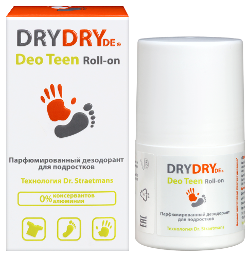 Drydry deo teen дезодорант для подростков парфюмированный 50 мл