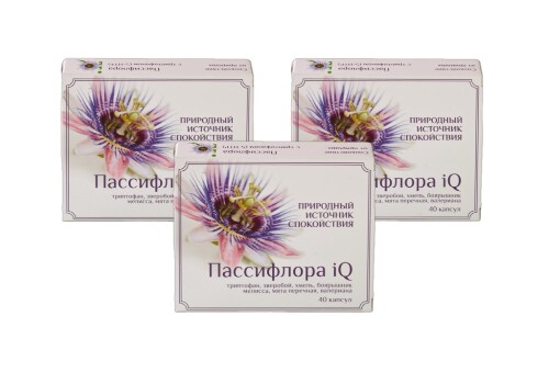 НАБОР ИЗ 3 УП. ПАССИФЛОРА IQ 40 КАПС. МАССОЙ 320 МГ