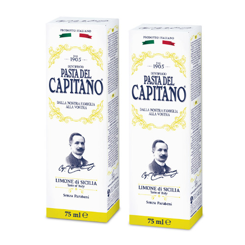 НАБОР 2=1 PASTA DEL CAPITANO 1905 ЗУБНАЯ ПАСТА СИЦИЛИЙСКИЙ ЛИМОН 75МЛ