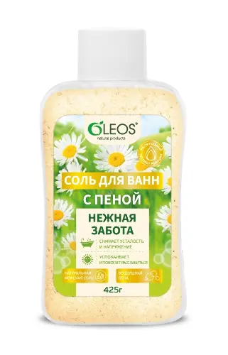 Oleos соль для ванн с пеной нежная забота 425 гр