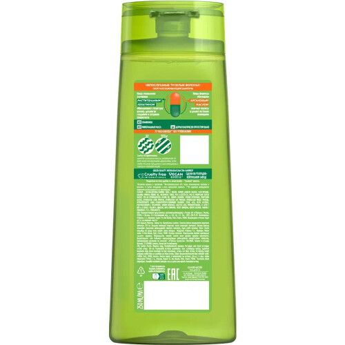 Garnier fructis шампунь разглаживающий ламинирование и блеск 250 мл