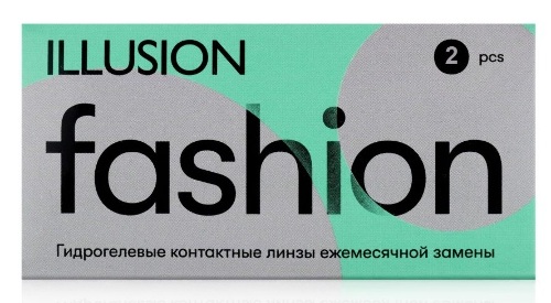 Набор из 2-х уп ILLUSION FASHION 8,6/14,2 N2 /-1,00/ МЯГКИЕ КОНТАКТНЫЕ ЛИНЗЫ
