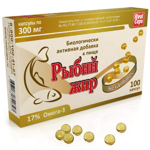 Рыбий жир 100 шт. капсулы/реалкапс/