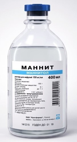 Маннит 0,15/мл 12 шт. флакон раствор для инфузий 400 мл