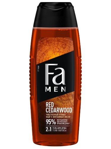 Купить FA MEN ГЕЛЬ ДЛЯ ДУША ТЕЛО-ВОЛОСЫ RED CEDARWOOD 250МЛ цена