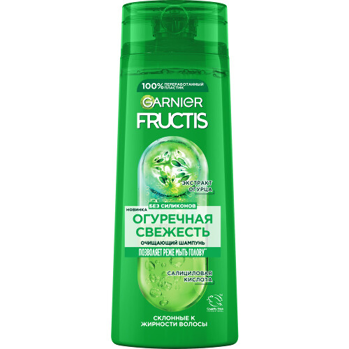 Garnier fructis огуречная свежесть укрепляющий шампунь 400 мл