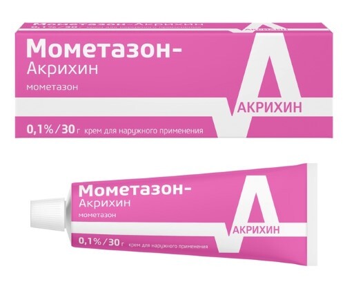 Купить Мометазон-акрихин 0,1% крем для наружного применения 30 гр цена